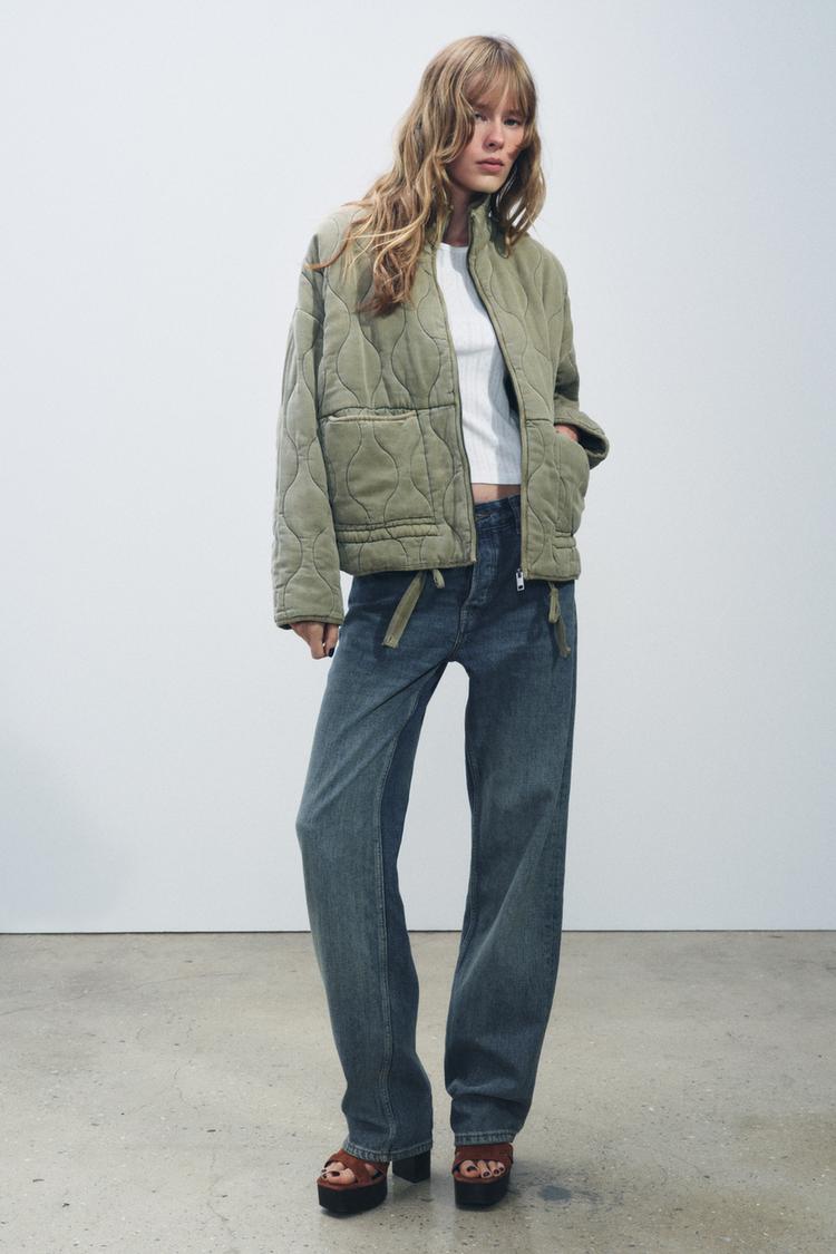 Soft Elegance - Quilted Bomber Jacket