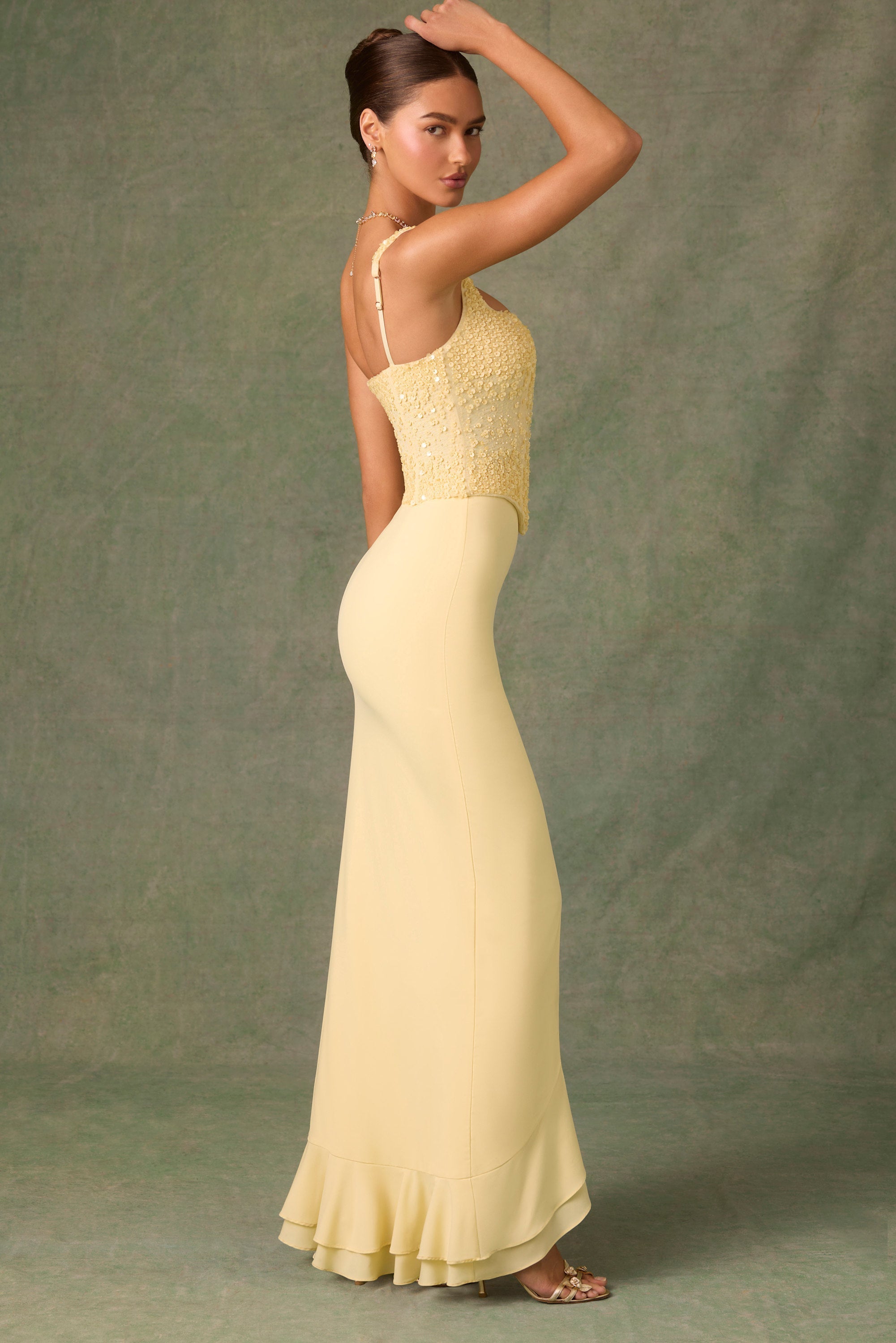 Clandestina | Ruffled Maxi Dress