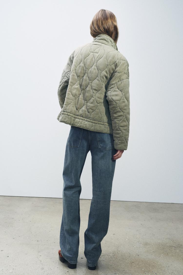 Soft Elegance - Quilted Bomber Jacket