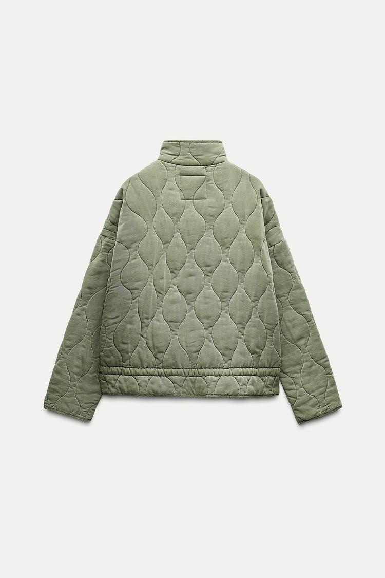 Soft Elegance - Quilted Bomber Jacket