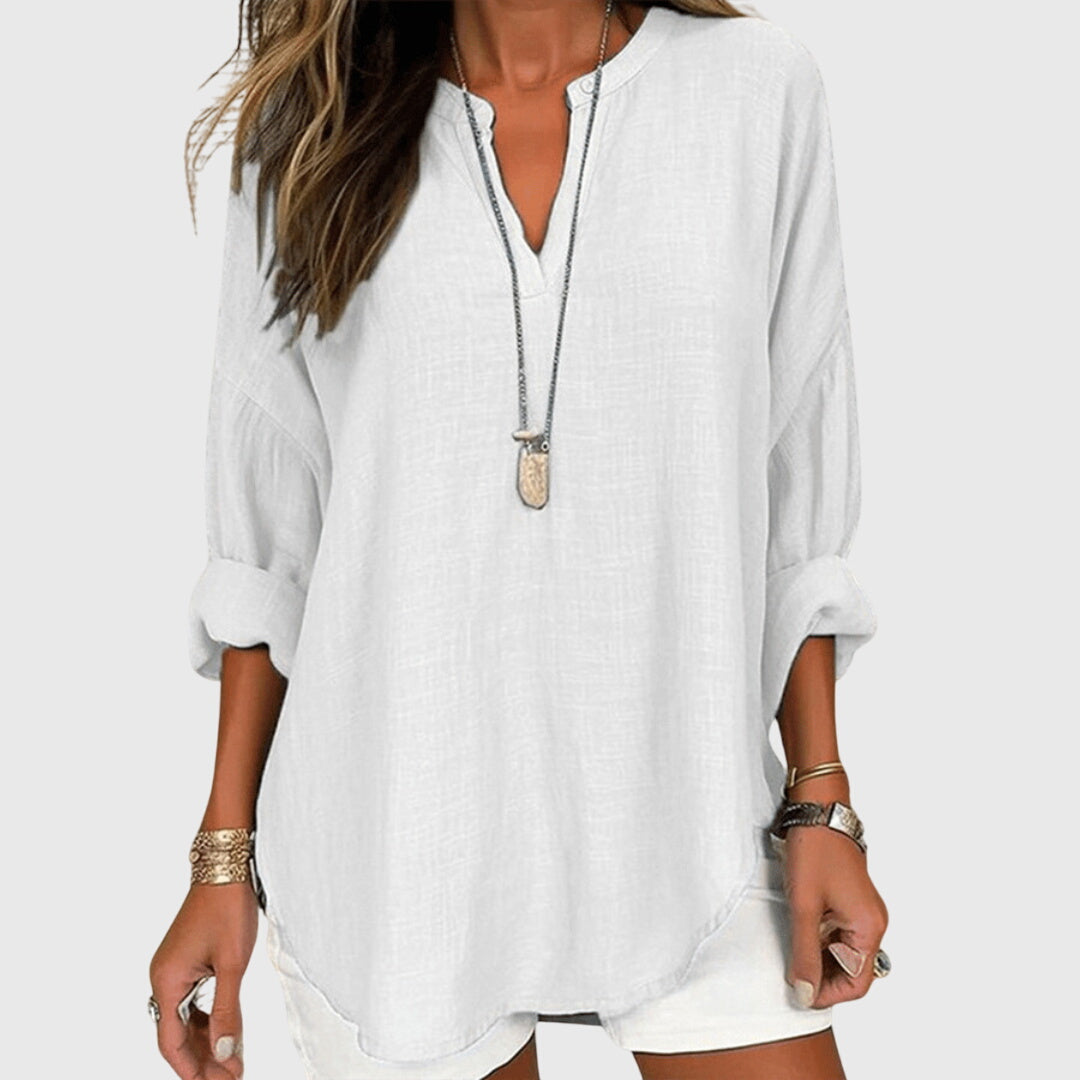 Lenara™ | Flowy Elegant Beach Shirt