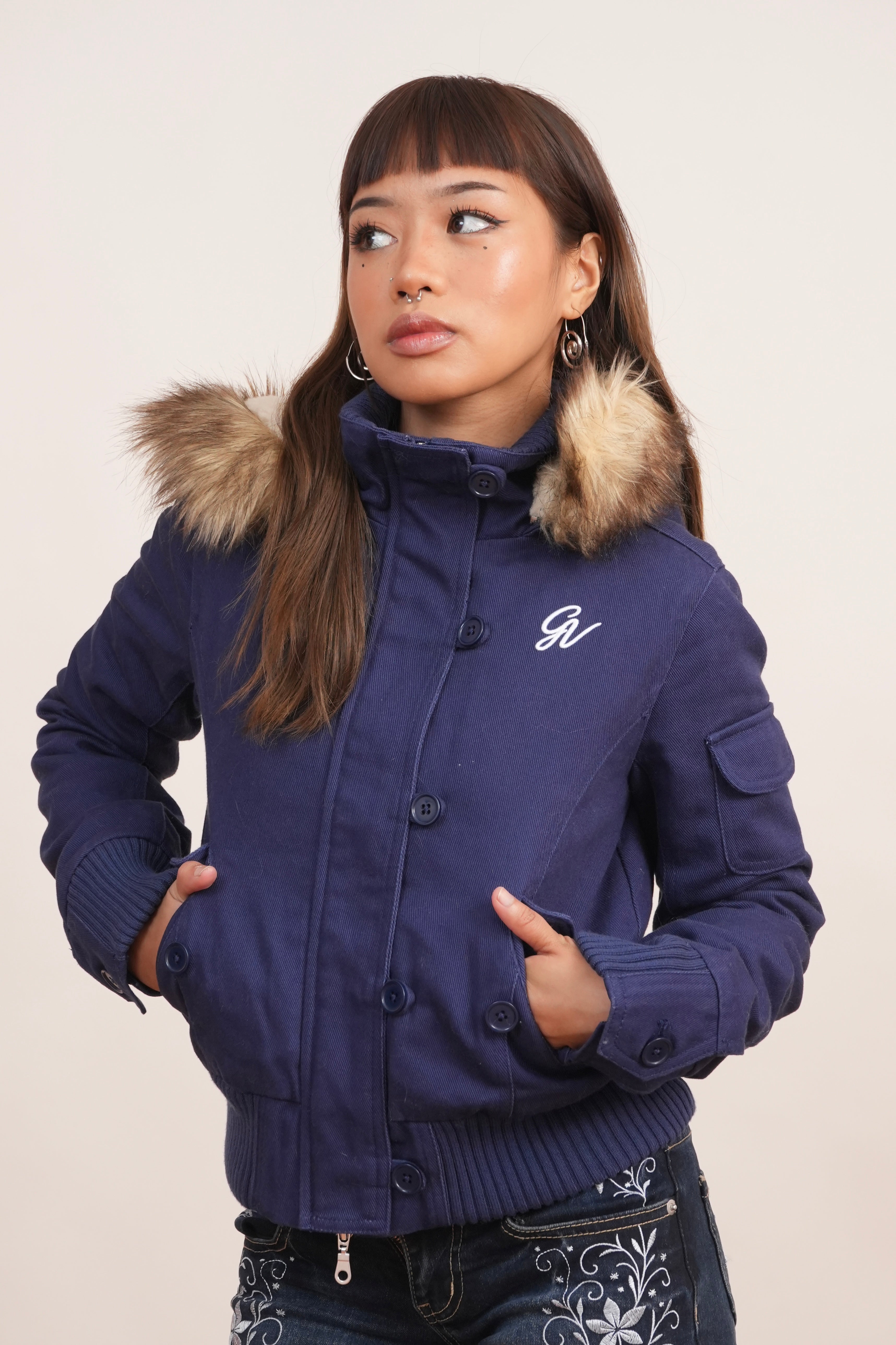 Gavali | 2000s Jacket with Fur Collar