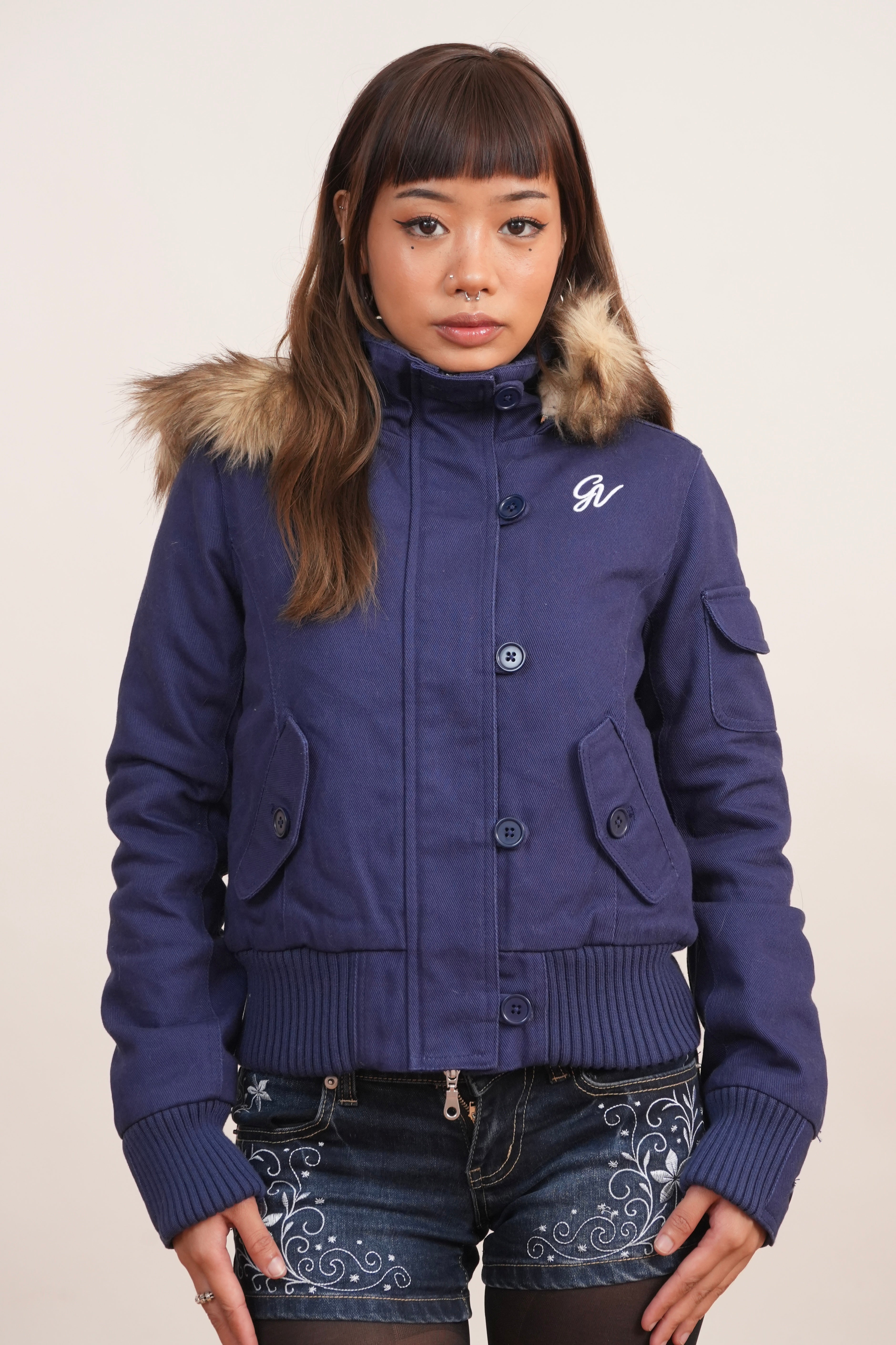 Gavali | 2000s Jacket with Fur Collar