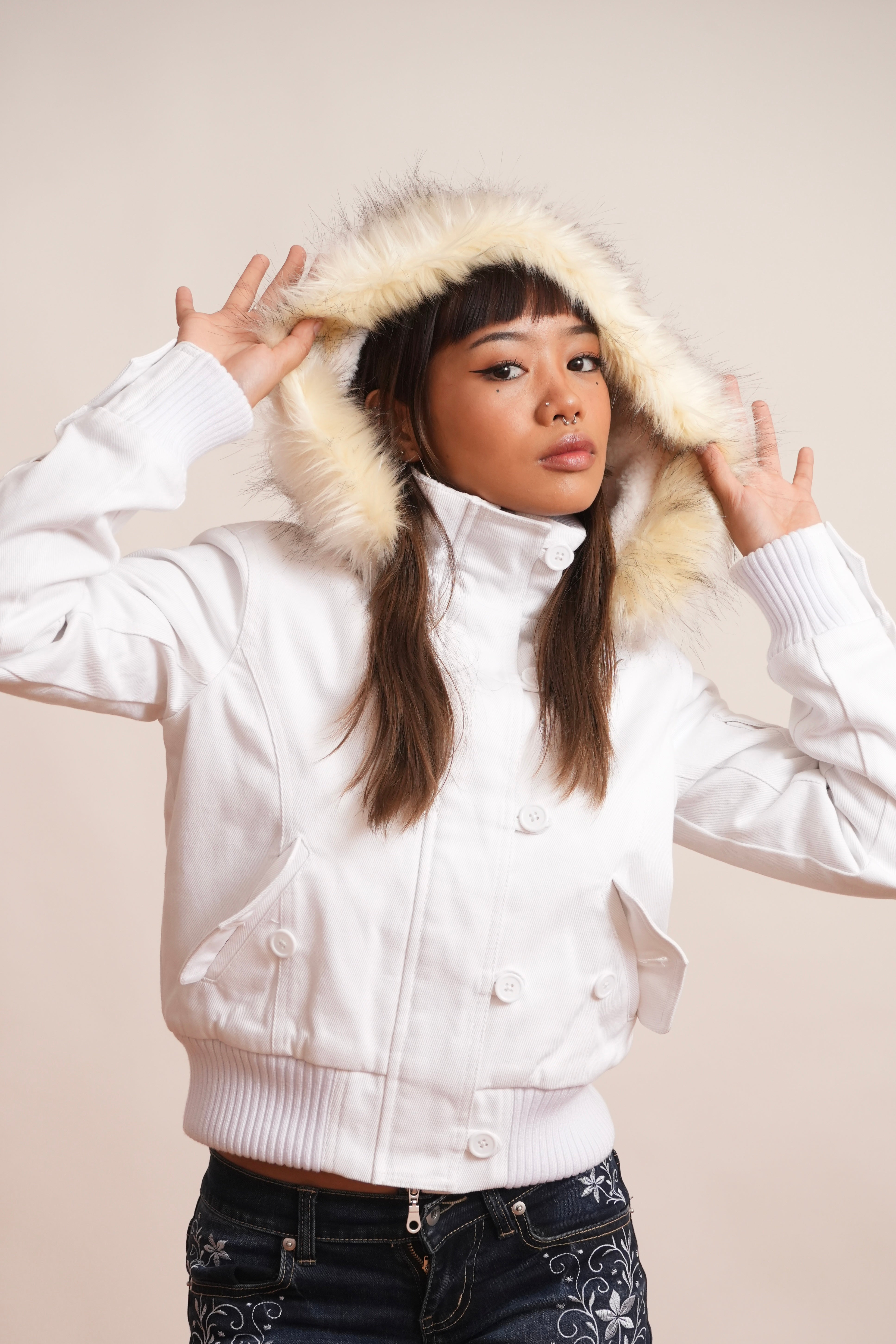 Gavali | 2000s Jacket with Fur Collar