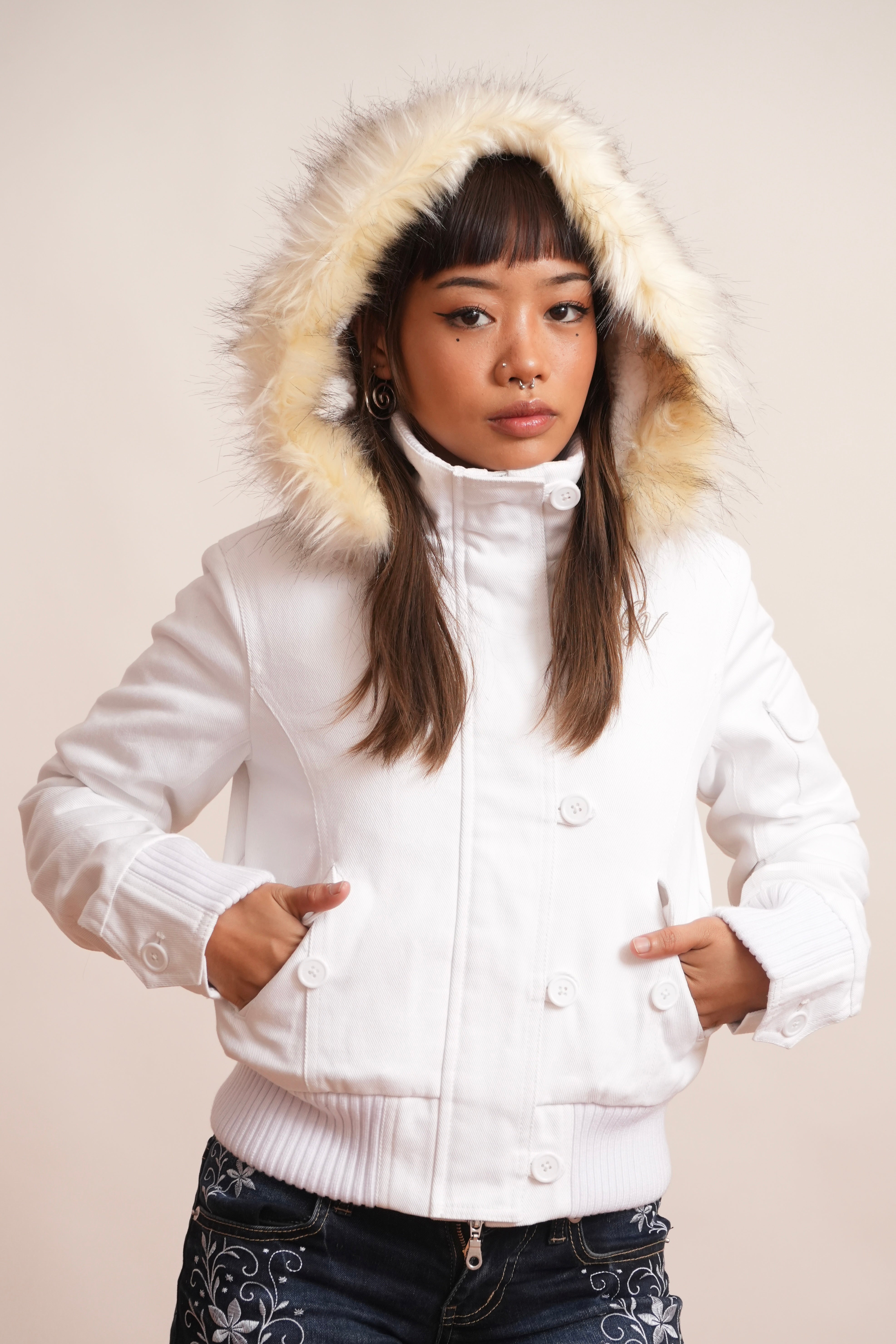 Gavali | 2000s Jacket with Fur Collar