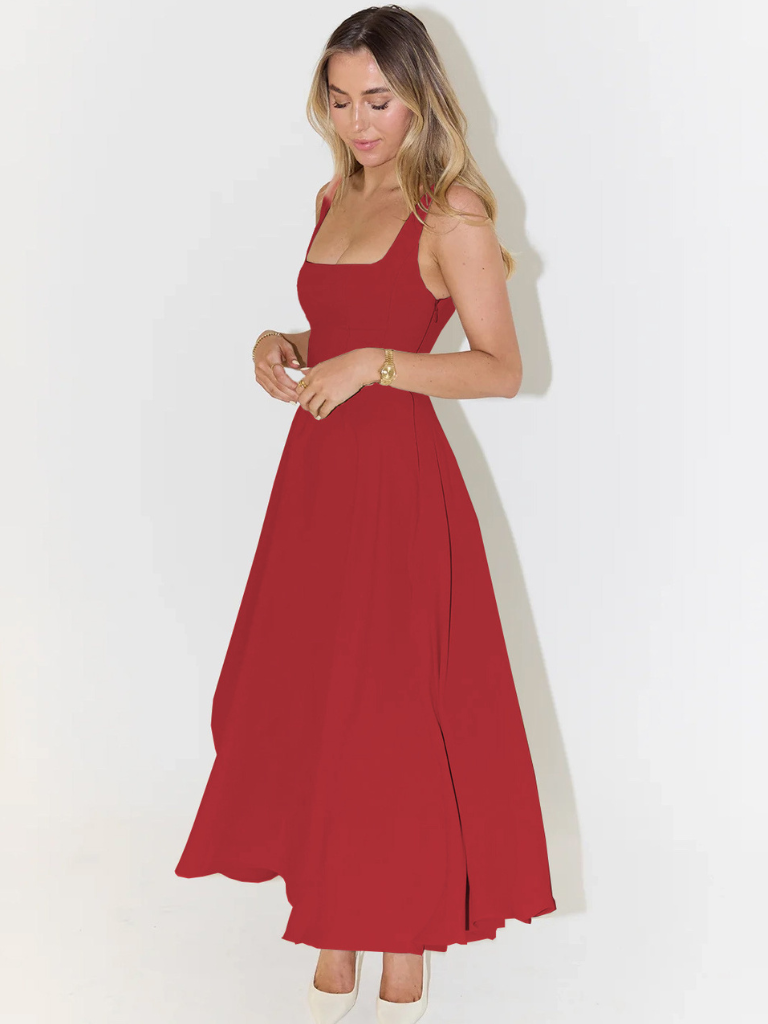 Scarlet Grace Dress – Timeless Elegance