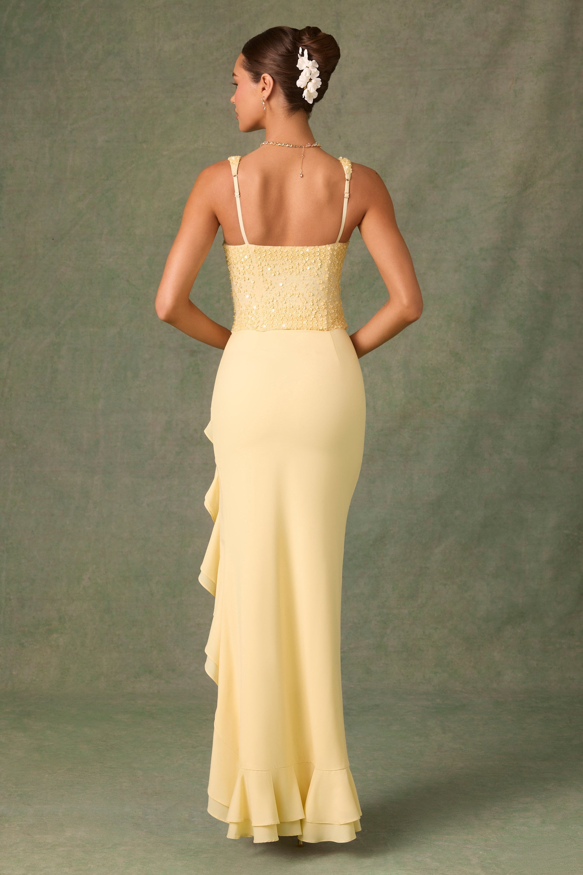 Clandestina | Ruffled Maxi Dress